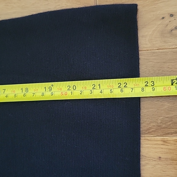 J Crew Merino Wool Jeweled Crew Neck Sweater 3/4 Sleeve XS Navy E2294 - Picture 8 of 9